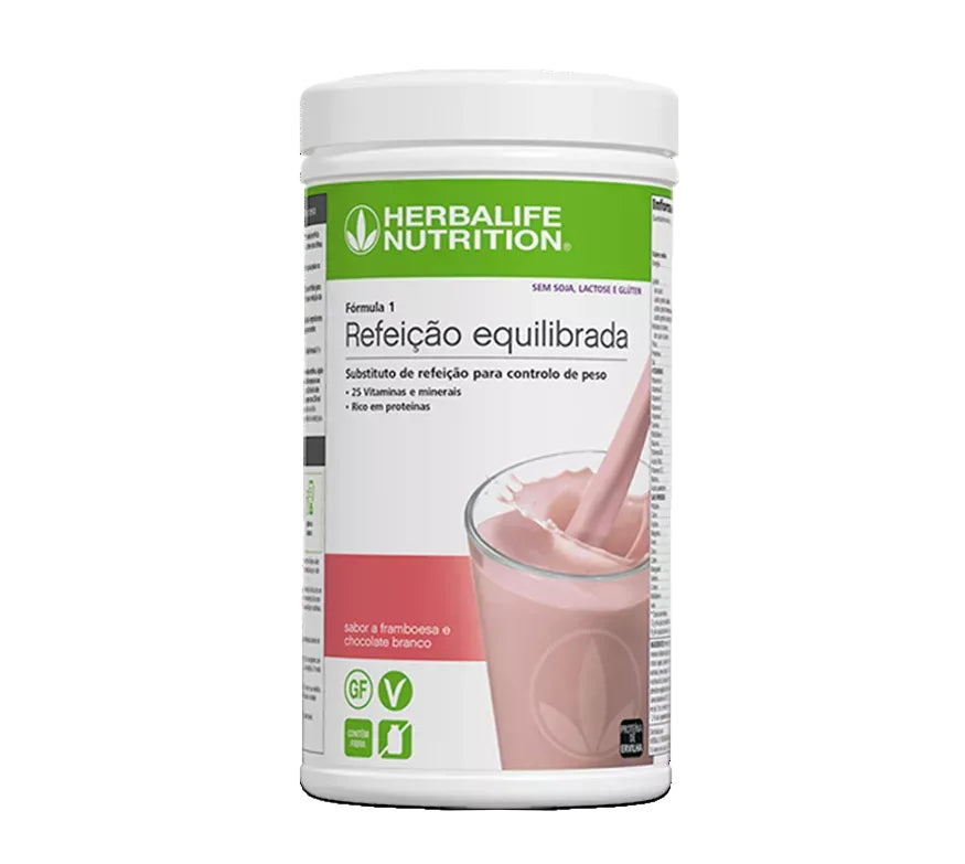 Fórmula 1 Herbalife Framboesa e Chocolate Branco – 500 g
