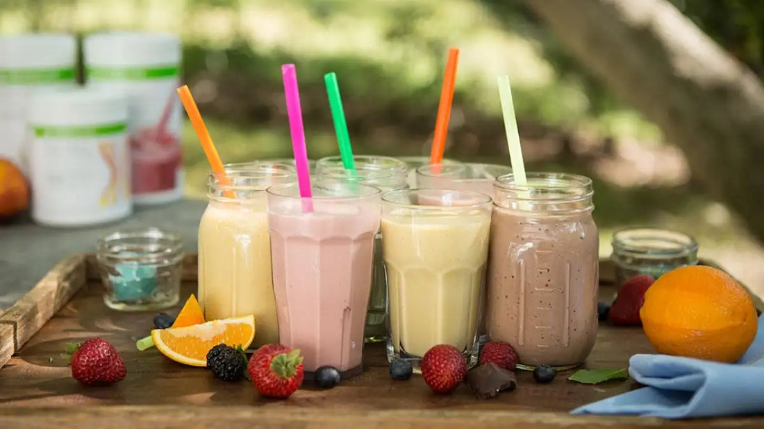 Batidos Fórmula 1 Herbalife em diferentes sabores