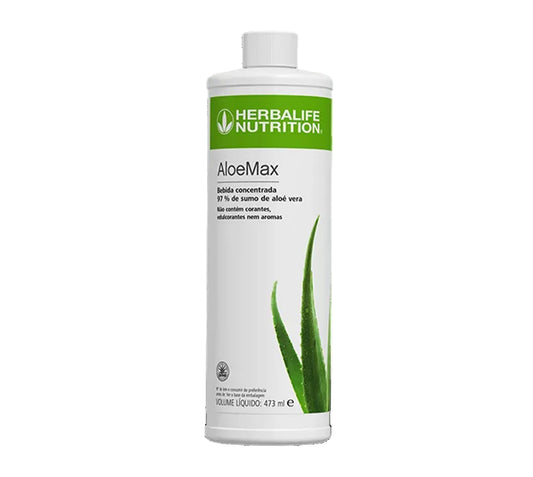 Aloe Max Formulado com 97% de sumo de aloé vera.