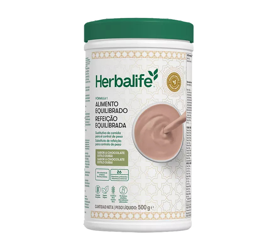 Fórmula 1 Herbalife Chocolate Estilo Dubai – Edição Limitada 500 g