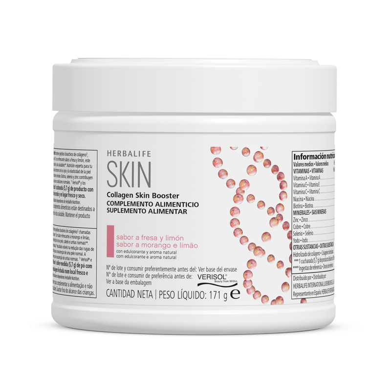 Collagen Skin Booster Morango e Limão 171 g sem colher medida