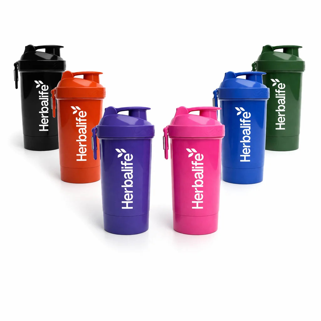 Shakers Herbalife em seis cores diferentes